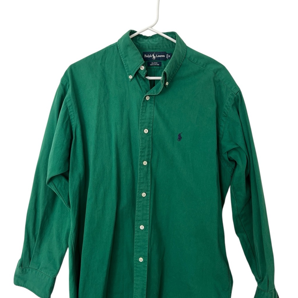 Ralph Lauren Green Button-Down Men’s Shirt Size M